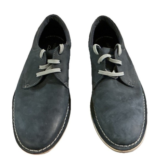 Collection By Clark's  Men's Forge Vibe Oxford Shoes Navy Leather SIZE 7 M - Picture 5 of 11